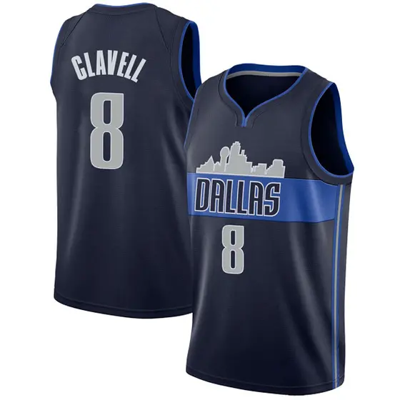 Big & Tall Men's Gian Clavell Dallas Mavericks Nike Swingman Navy 