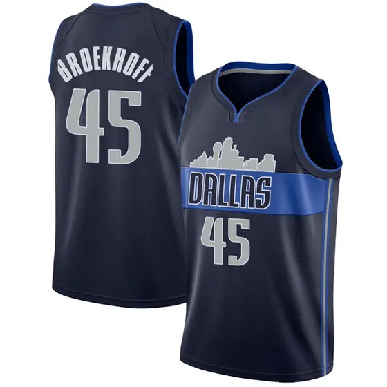 Big & Tall Men's Ryan Broekhoff Dallas Mavericks Nike Swingman Navy 