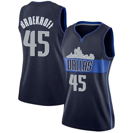 Women's Ryan Broekhoff Dallas Mavericks Nike Swingman Navy Jersey ...