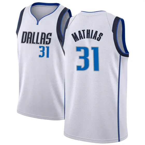 Youth Dakota Mathias Dallas Mavericks Nike Swingman White Jersey ...