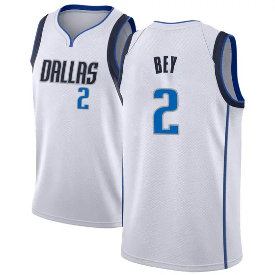 Youth Tyler Bey Dallas Mavericks Nike Swingman White Jersey ...